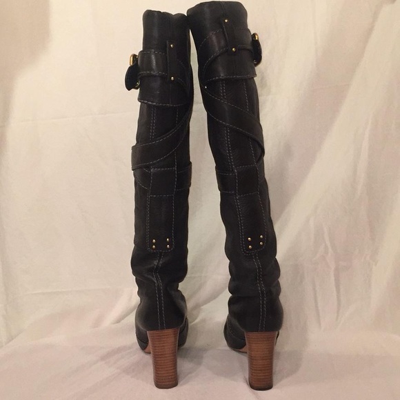 CHLOE Knee High Black Boots - Picture 2 of 11
